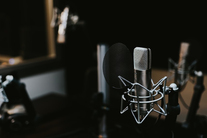 Enregistrement d'un podcast vidéo avec microphones
